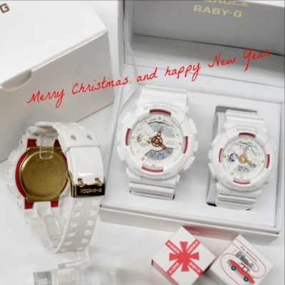 【G-SHOCK ＆ BABY-G】白×赤×金でお正月カラー♪