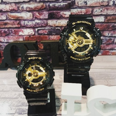 【G-SHOCK/BABY-G・ペア】ブラック×ゴールドの人気ペア♪