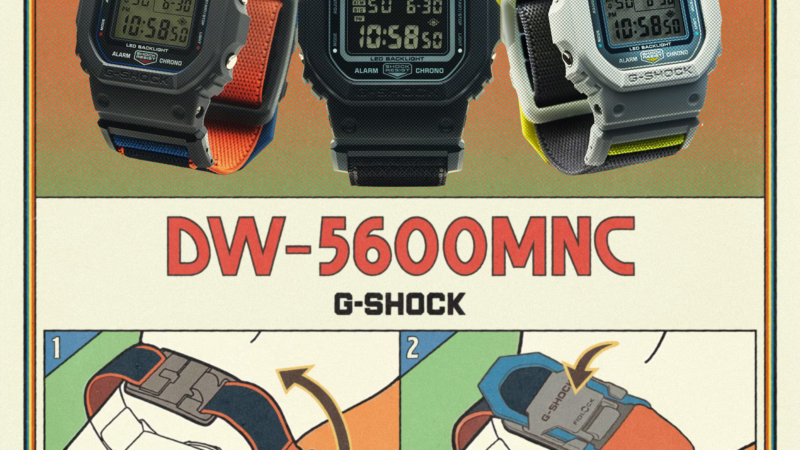 【G-SHOCK】FIDLOCK®製のマグネットバックルを搭載した新着想